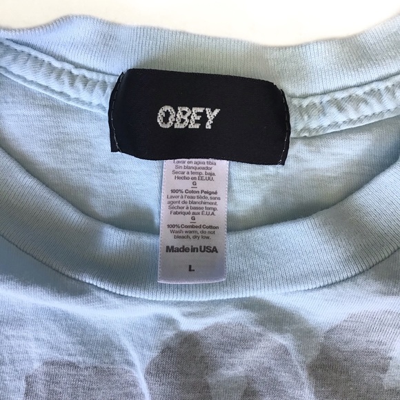 OBEY | PALE BLUE OBEY POSSE GRAPHIC TEE - Picture 3 of 5